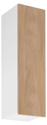 Obrázok produktu pre Vysoká horná kuchynská skrinka SALERNO - šírka 30 cm, biela / dub
