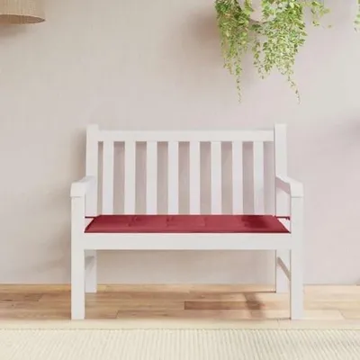 Productafbeelding van Tuinbank Kussen Wijnrood 100x50x4 cm Waterafstotend