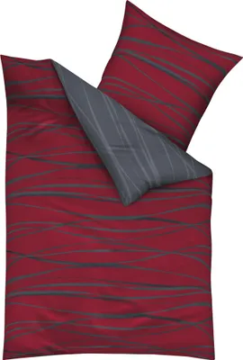 Produktbild von Kaeppel Mako Satin Bettwäsche 155x220 cm Motion 58442 Rubin