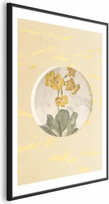 Produktbild von Posterpapier Poster - Flower in a Circle 60x90 cm Blumen b-A-0393-ao-a