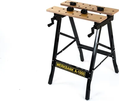 Image de Établi pliable Table de travail Plateau de travail Table d'atelier Table de serrage