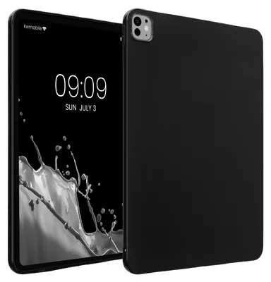 Produktbild von kwmobile Schutzhülle kompatibel mit Apple iPad Pro 13" (2024) - Hülle Silikon - Tablet Cover Case Schwarz matt
