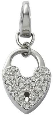 Produktbild von Fossil Charm JF00034040 Damen Charms Herz mit Schlüsselloch Edelstahl