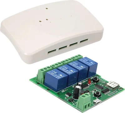 Zdjęcie produktu dla eWeLink Inteligentny pilot zdalnego sterowania Bezprzewodowy przełącznik Uniwersalny moduł 4-kanałowy DC 5 V 12 V 32 V Przełącznik Wi-Fi z timerem Obudowa Aplikacja na telefon Zdalne sterowanie Kompatybilny z  Alexa  Home Sterowanie głosowe dla inteligentnego domu