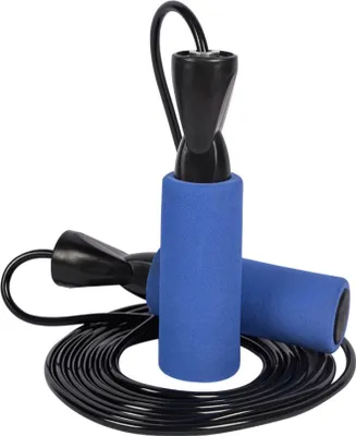 Produktbild von 280cm Fitness Springseil | Speed Rope für Hüpf Training Boxen Ausdauer Sport Workout | Seilspringen | Ausdauer & Abnehmen | Springseile für Kinder & Erwachsene | Sprungseil - Farbe [blau]
