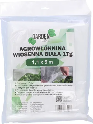Obrázek produktu pro Agrotextilie 1,1 x 5 m jarní bílá 17g Garden Line
