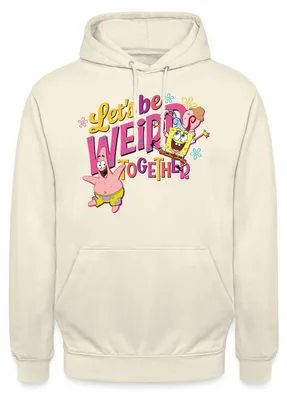 Produktbild von Spreadshirt SpongeBob Schwammkopf Patrick Gary Freundschaft Uni Hoodie, M, Vanille-Milchshake