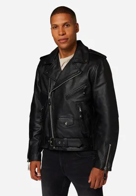 Image de Veste en cuir homme Ricano BRANDO Nappa - Noir / M