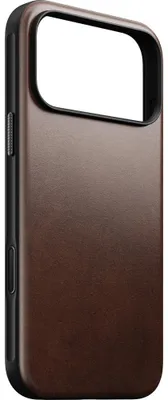 Produktbild von Handyhülle aus Naturleder für iPhone 18 Pro Max / 17 Pro Max, Nomad Modern Leather Case Horween Series mit MagSafe, rustikales Braun