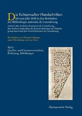 Obrázek produktu pro Falmagne, T: Handschriften des Großherzogtums Luxemburg