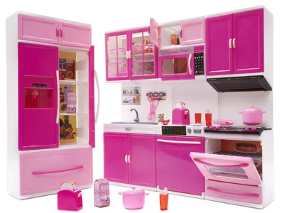 Immagine prodotto di Mobili per bambole da cucina con suoni LED a 4 segmenti