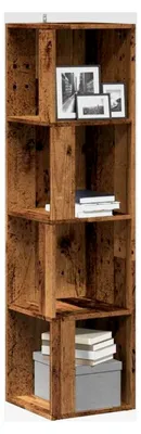 Produktbild von Eckregal in Altholz-Optik 33x33x132 cm aus Holzwerkstoff