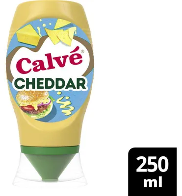Produktbild von Calvé Cheddarsaus 250 ml – cremige, würzige Käsesauce für Burger & Snacks