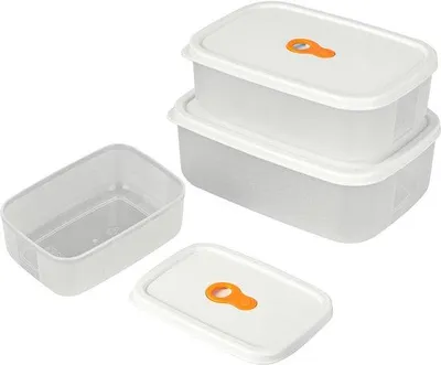 Zdjęcie produktu dla Zestaw 3 pojemników do przechowywania żywności Unyqoos® o pojemności 300/700/1000 ml, wykonanych z tworzywa PP – nadają się do używania w mikrofalówce, piekarniku, zmywarce i do przechowywania w zamrażarce, posiadają szczelne pokrywki z zaworem parowym, są układalne i przezroczyste
