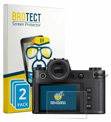 Produktbild von 2x Für Leica SL3-P Schutzfolie BROTECT Displayschutz Display Schutz Folie Klar Transparent