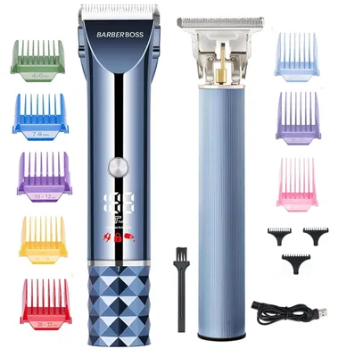Produktbild von BarberBoss Haar- & Bartschneider für Herren, Turbo Speed Groomer mit LED-Display