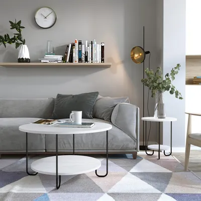 Zdjęcie produktu dla Skye Decor, stolik kawowy Corro - biały, stoliki kawowe, biały, 80 x 45 x 80 cm