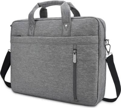 Produktbild von Laptoptasche 17-17,3 Zoll Grau - Aktentasche Schultertasche Uni Arbeit Business