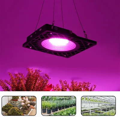 Obrázek produktu pro 50W 72Leds Plant Lamp Led Full Spectrum Grow Lamp, rostoucí lampy pro rostliny s tichým vestavěným ventilátorem kvetoucí rostliny pěstování rostlin světlo
