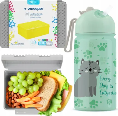 Produktbild von Kinder-Wasserflasche Thermosflasche + Frühstücksbehälter