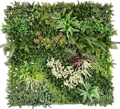 Produktbild von Primaflor Kunstpflanzen Wand JADE B 100x100cm Blumenwand Wanddekoration Pflanzenwand Kunstblumen Paneele - Künstliche Pflanzen Wand - Erweiterbar