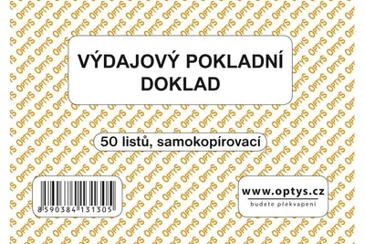 Obrázek produktu pro 1313 - Výdajový doklad jedn. A6, 50 l., NCR