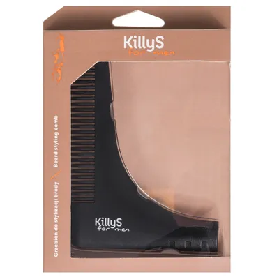Obrázek produktu pro KillyS For Men Beard Styling Comb, Drewniany grzebień do stylizacji brody