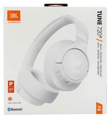 Produktbild von JBL Tune 720BT Wireless On-Ear-Kopfhrer, wei