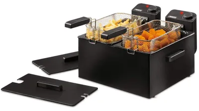 Productafbeelding van Princess 183028 Friteuse, roestvrijstalen behuizing, 3600 watt, uitneembaar reservoir van 6 liter, met een koude zone