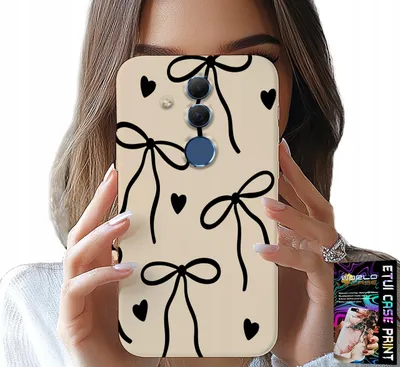 Obrázek produktu pro Pouzdro Pro Huawei Mate 20 Lite - Béžové S Mašlí A Módním Vzorem