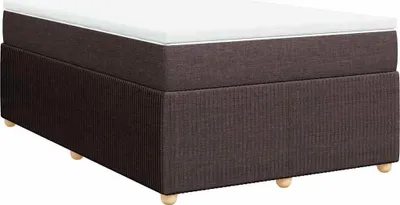 Produktbild von vidaXL Boxspringbett mit Matratze Dunkelbraun 120x200 cm Stoff