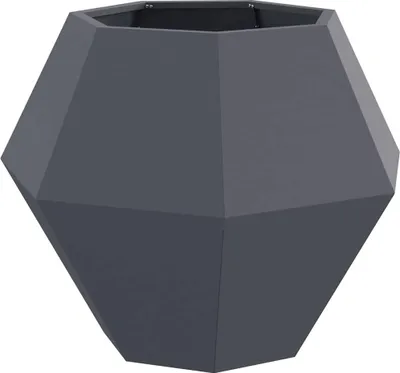 Immagine prodotto di Fioriera Antracite 75 x 75 x 60 cm Acciaio