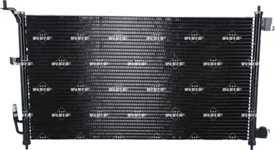 Produktbild von NRF 350558 Kondensator Klimaanlage für NISSAN TIIDA Schrägheck +Dichtring