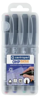 Obrázek produktu pro Popisovač Permanent OHP 2636 Centropen  -  sada 4 ks
