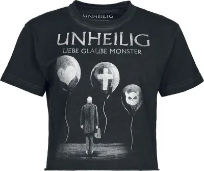 Produktbild von Unheilig T-Shirt Damen Liebe Glaube Monster anthrazit XL