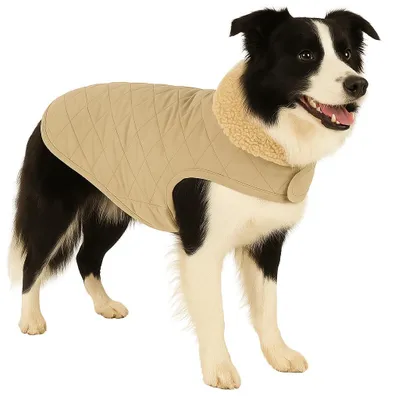 Produktbild von Flamingo Hundemantel – Bonnie – Beige – A: 50 cm | B: 38–40 cm | C: 62–68 cm – P