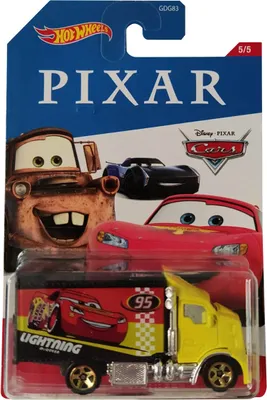 Produktbild von Hot Wheels GJV19 - Hiway Hauler Auto aus dem Film "Disney - Cars" gelb
