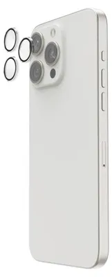 Produktbild von Hama Cam Protect, Apple, iPhone 15 Pro / 15 Pro Max, Bruchfest, Schlagfest, Schlagfest, Kratzresistent, Splitterfrei, Transparent, 3 Stück(e)