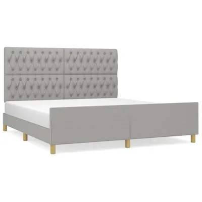 Immagine prodotto di vidaXL Struttura letto senza materasso grigio chiaro 180x200 cm tessuto