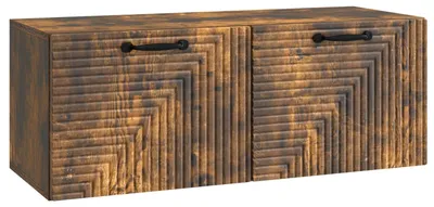 Produktbild von vidaXL Wandmontierter TV-Schrank Geräucherte Eiche 78,5 x 31 x 30 cm