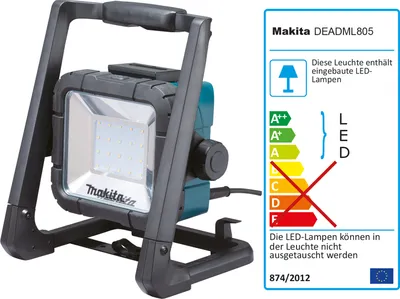 Produktbild von LED-Baustrahler DEADML805 14.4-18 Volt Akku & 230V