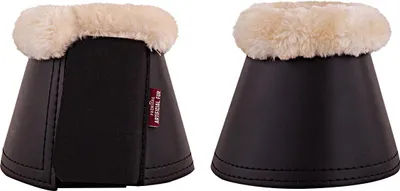 Image de BR Cloches d'obstacle Prem.synt.fourrure de mouton noir/nature, BR17_Taille:L