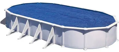 Produktbild von Pool Solarplane, 180 µ, 8,10 x 4,70 m, Für Stahlwand-, Rahmen- und Selbsttragende Pools, Sommer Poolabdeckung