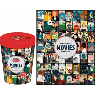 Produktbild von RIDLEY' S GAMES Puzzle Bucket List: 50 Filme, die man gesehen haben muss 1000 Teile