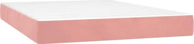 Immagine prodotto di Materasso a Molle Insacchettate Rigidità Media Rosa 140x220x20 cm in Velluto