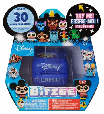 Produktbild von Bitzee Disney - Digitale Charaktere zum Anfassen, interaktives Spielzeug mit 30 virtuellen elektronischen Figuren, die auf Bewegung und Berührung reagieren, Junge/Mädchen, 5 Jahr(e)