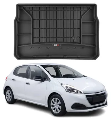 Immagine prodotto di OMAC rivestimento del bagagliaio in gomma per Peugeot 208 2012-2019 rivestimento del bagagliaio in TPE nero