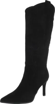 Produktbild von Ital-Design Damen Stiefel  Wildlederoptik High-Heel Stiefel 90515129 Schwarz Gr.  36