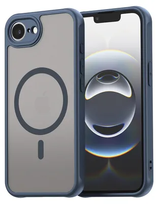 Zdjęcie produktu dla Techsuit – HaloFrost II MagSafe etui ochronne do iPhone'a 16e – ciemnoniebieskie