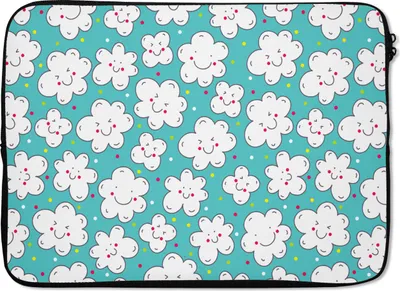 Produktbild von MuchoWow® Laptop Hülle 13 Zoll Muster - Wolke - Himmel - Jungen - Kinder Laptoptasche - Laptophülle - Sleeve - Rundumschutz